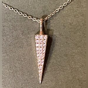 ✨EUC Gold Melinda Maria Pave Spike Necklace ✨